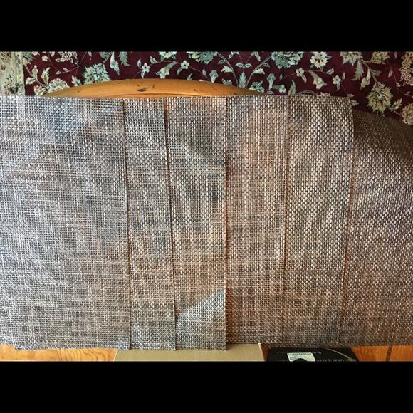 SET OF 6 Placemats! Rattan Weave w Sheen! - Picture 15 of 16